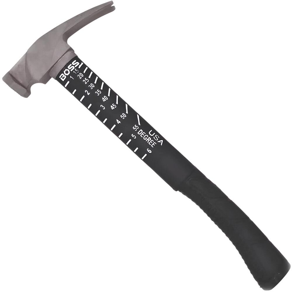 Boss Hammers 12oz Titanium Fiberglass Handle Hammer Smooth Face, large image number 1