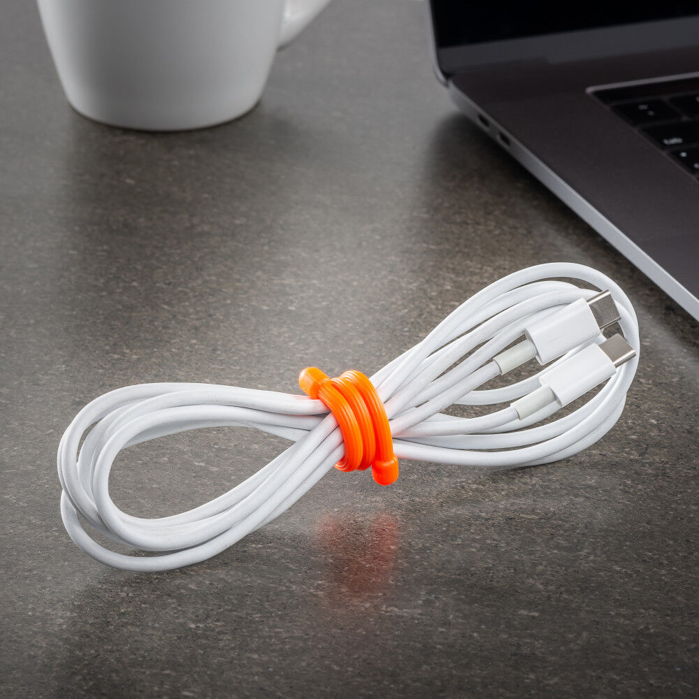 Nite Ize Gear Tie Reusable Rubber Twist Tie 6in 2pk Br. Orange, large image number 9