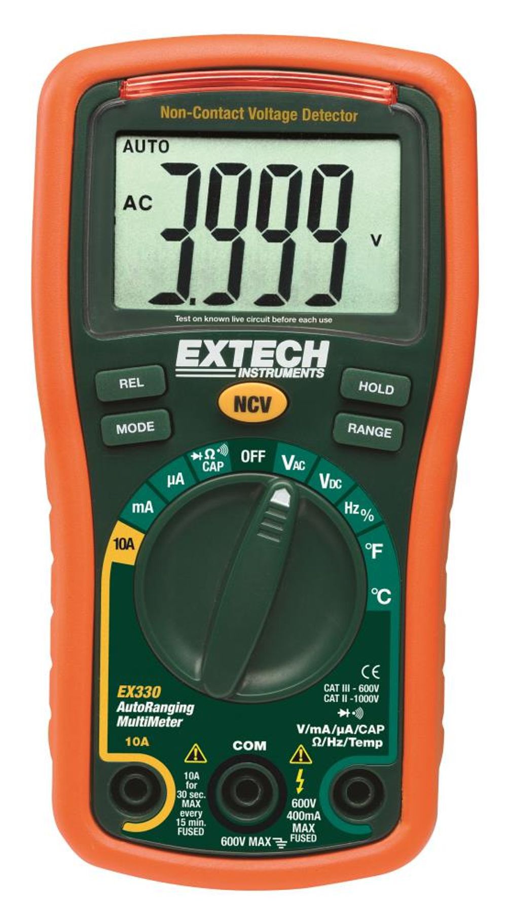 Extech 12 Function Mini MultiMeter NCV - EX330