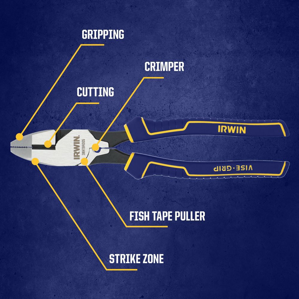 Irwin 5 in 1 Linemans Pliers, large image number 2