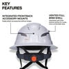 Klein Tools Class C Type-2 Hard Hat Vented Full Brim with Strap Black, small image number 5