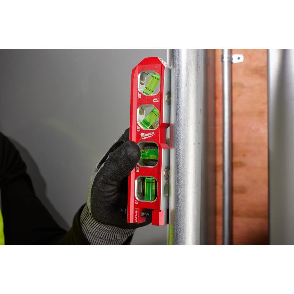 Milwaukee 6.5 Pipe Lock Billet Torpedo Level, large image number 3