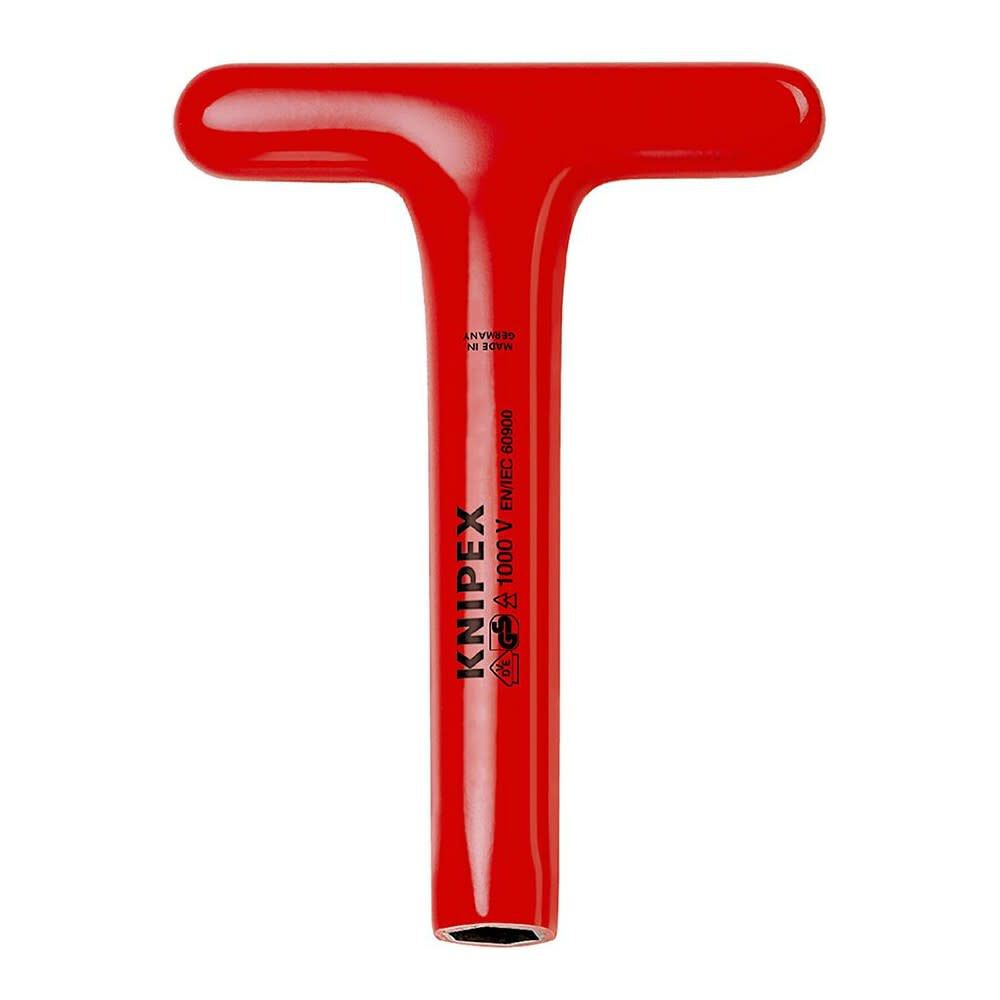 Knipex 8 Inch Length 17 mm Special Tool 1000V Insulated T-Socket Wrench, large image number 2
