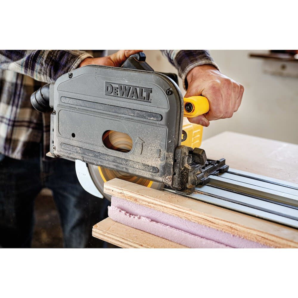 DEWALT TrackSaw Track Clamps & 60V MAX Cordless Track Saw Kit Bundle, large image number 14