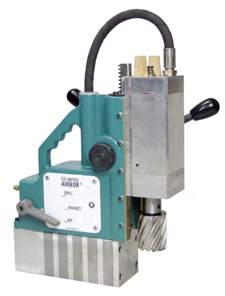 CS Unitec AIRBOR AB-4300 Portable Pneumatic Magnetic Drill