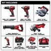 Milwaukee M18 Cordless Lithium-Ion 6-Tool Combo Kit, small image number 2