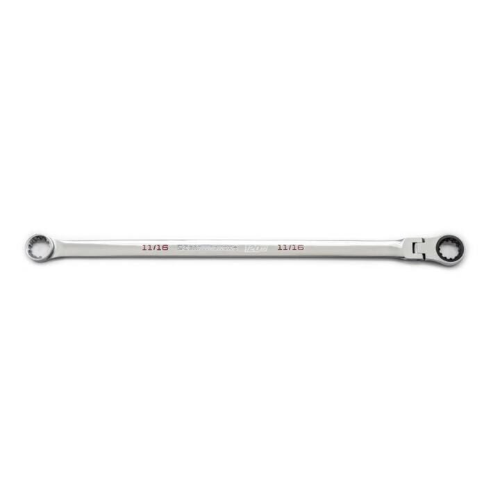 GEARWRENCH 120XP Universal Spline XL GearBox Flex Head Ratcheting Wrench, 11/16 Inch, large image number 0