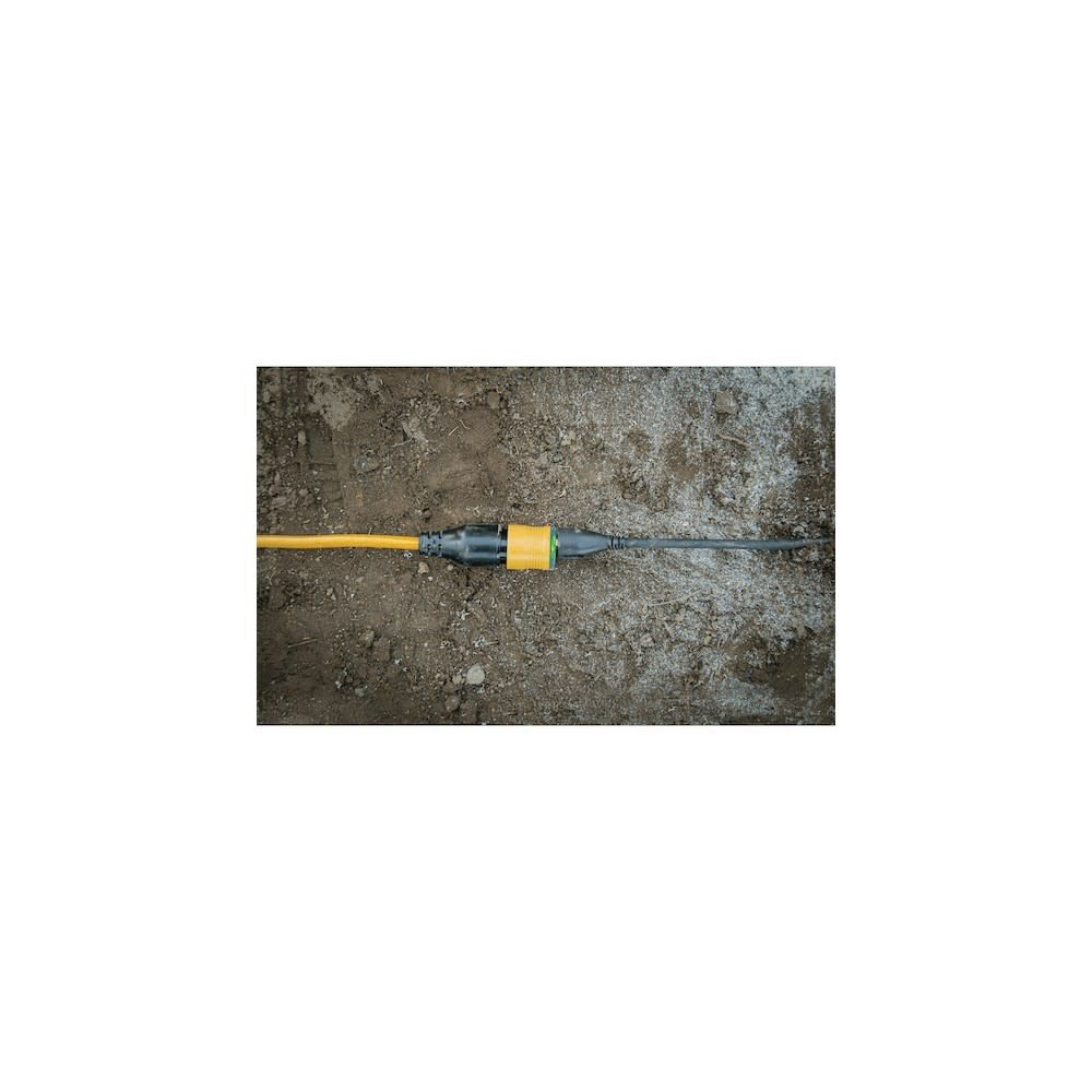 DEWALT 100 ft 10/3 SJTW Yellow Lighted Locking Extension Cord - Image 9