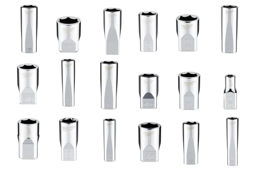 Milwaukee Promotional 3/8 Inch & 1/4 Inch Drive 6-Point Socket Bundle, large image number 2