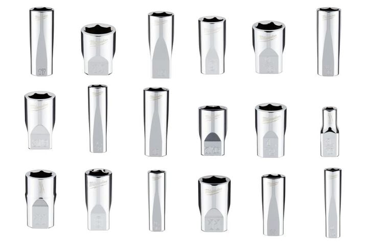 Milwaukee Promotional 3/8 Inch & 1/4 Inch Drive 6-Point Socket Bundle, large image number 1