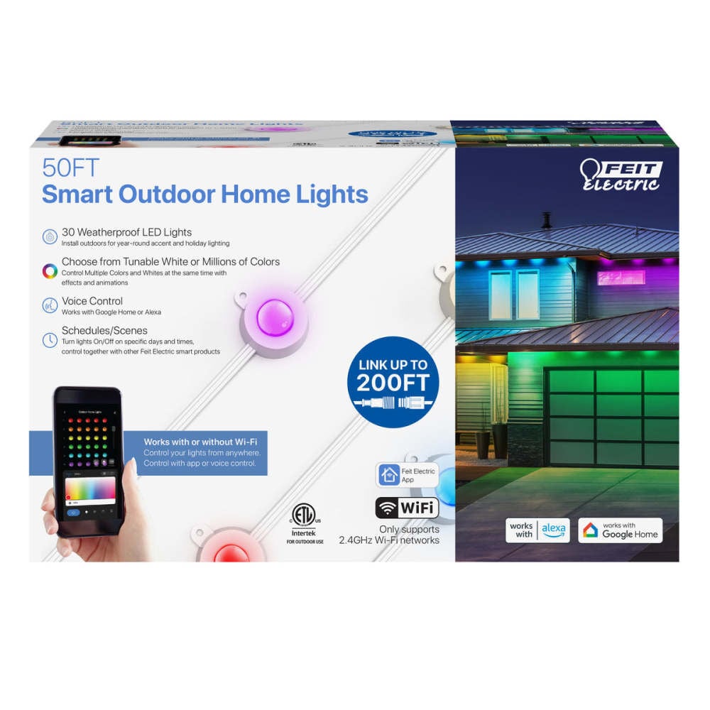 Feit Electric 50 Ft. 100-240V Color Changing 30 LED String Light, large image number 2