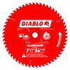 Diablo Tools 7-1/4 inch x 56 Tooth TCG Aluminum Cutting Circular Saw Blade with 5/8 inch Diamond Arbor, small image number 1