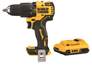 DEWALT ATOMIC 20V MAX Compact Cordless 1/2 in. Hammer Drill/Driver with 20V MAX Battery Bundle