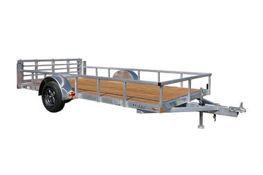 Legend Premium Trailers 7'x14' Open Deluxe Aluminum Trailer with Bi-Fold Rear Gate