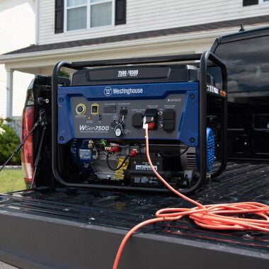 Westinghouse Outdoor Power 7500-Watt Portable Gas Powered Generator with Digital Data Center and Remote Start, large image number 2