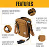 Carhartt Brown 700D Nylon Duck Crossbody Wallet, small image number 4