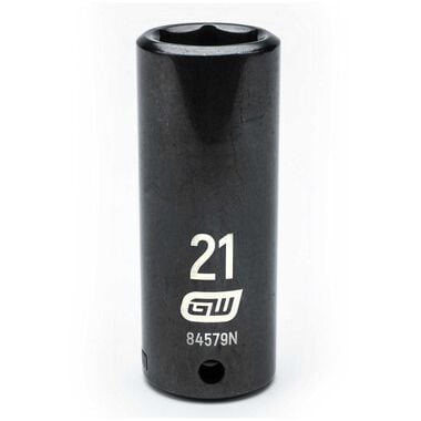 GEARWRENCH 1/2in Drive 6 Point Deep Impact Metric Socket 21mm