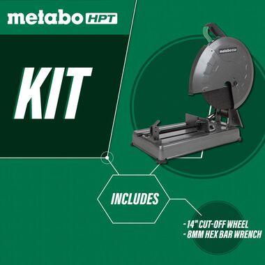 Metabo HPT 14 Inch Portable Chop Saw | CC14SFS, large image number 2
