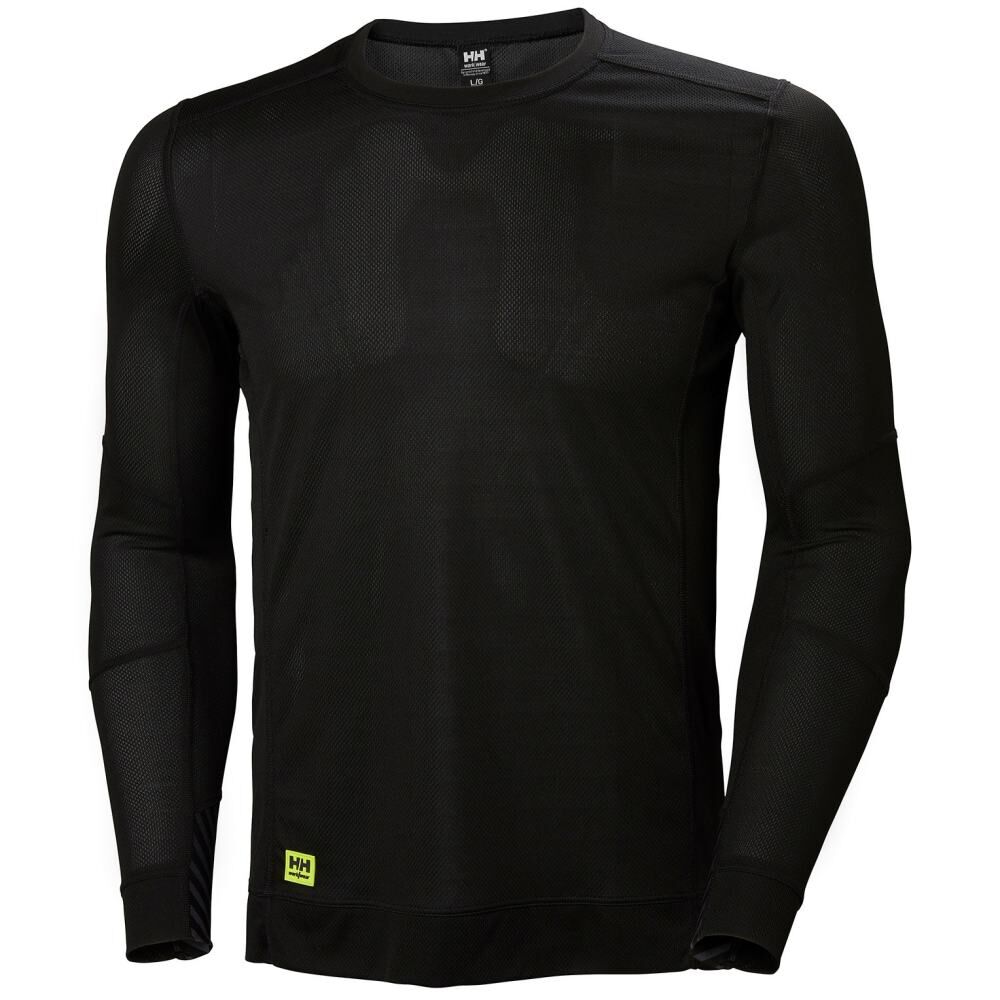 Helly Hansen Lifa Base Layer Crewneck Shirt Black Size XS – 75105-990-XS