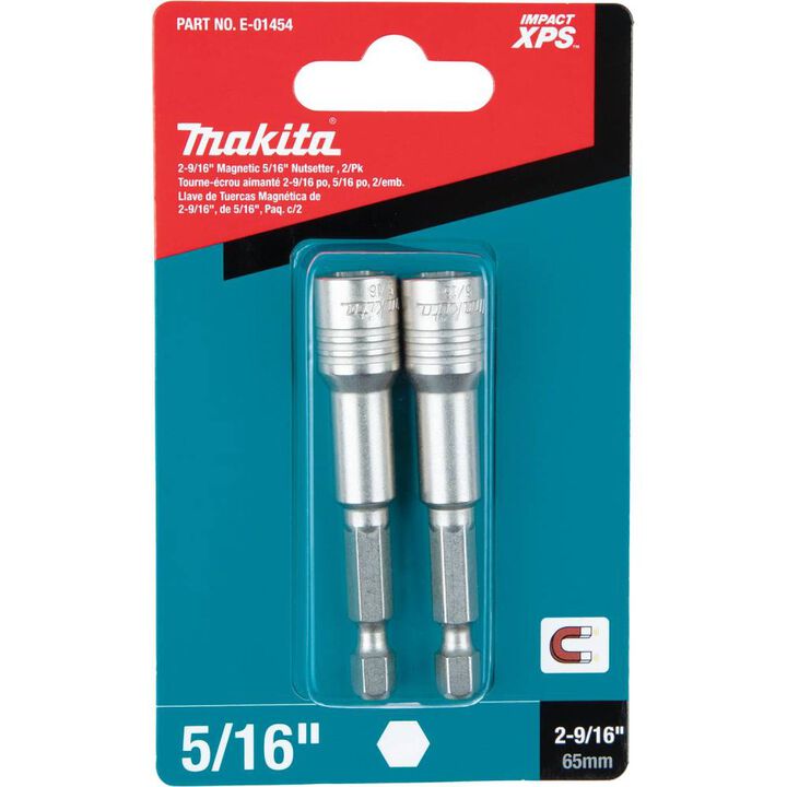 Makita Impact XPS 2-9/16 Inch Magnetic 5/16 Inch Nutsetter 2pk, large image number 1