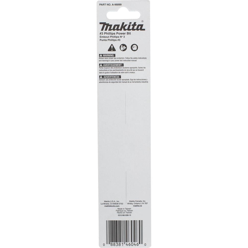 Makita Impact X #3 Phillips 6 Power Bit, large image number 3