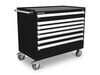 Tekton 7-Drawer Tool Cabinet, Steel Top and Mat, Black (48 x 27 x 41-1/2 Inch), small image number 1