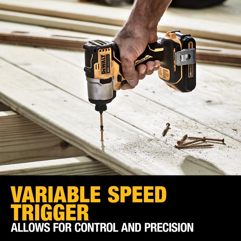DEWALT 20V Brushless Impact Driver Kit & Rapid Load Accessory Sets With Toughcase+ Bundle, large image number 8