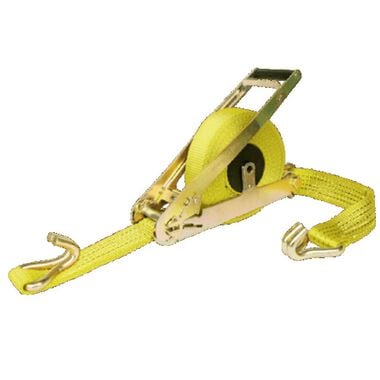 Quickloader QL10000 Retractable Ratchet Tie-Down Strap 27ft with Wire Hooks 10000lb, large image number 0