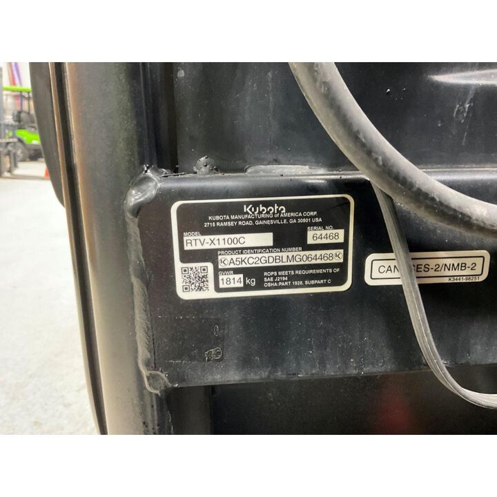 Kubota RTV-X1100C 4WD Diesel Utility Vehicle - 2021 Used, large image number 17
