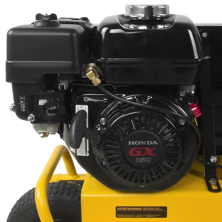 DEWALT 8 Gallon Portable 150 PSI Gas Twin Stack Air Compressor, large image number 1