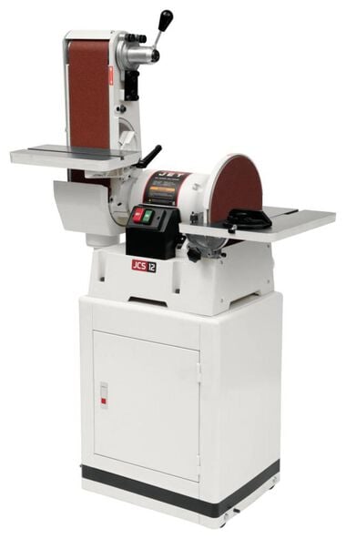 JET JSG-6CS 6 In. x 48 In. Belt / 12 In. Disc Sander with Closed Stand