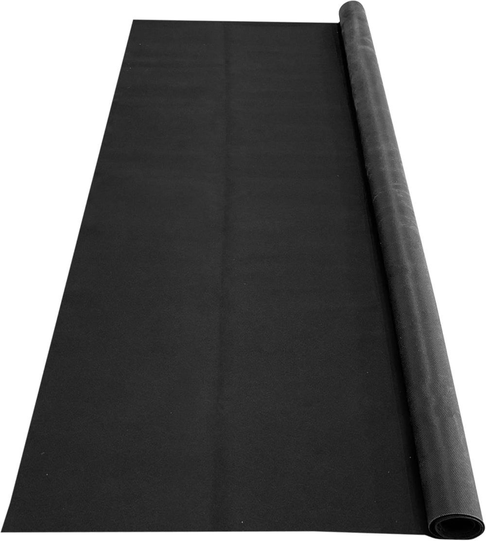 Auto Floor Guard 7 Ft 5 Inch x 20 Ft Utility Carpet Garage Floor Mat Black, large image number 2