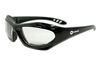 Hobart Safety Glasses Black Frame with Clear Lens, small