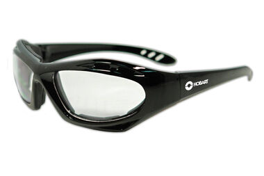 Hobart Safety Glasses Black Frame with Clear Lens, large image number 0
