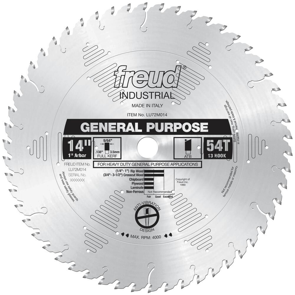 Freud 14in General Purpose Blade, large image number 1