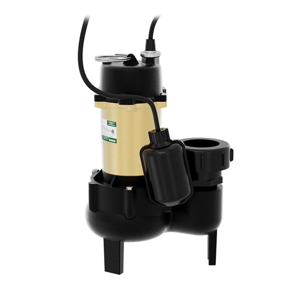 K2 Pumps Sewage Pump 1/2 HP Cast Iron with Piggyback Tethered Switch, large image number 2