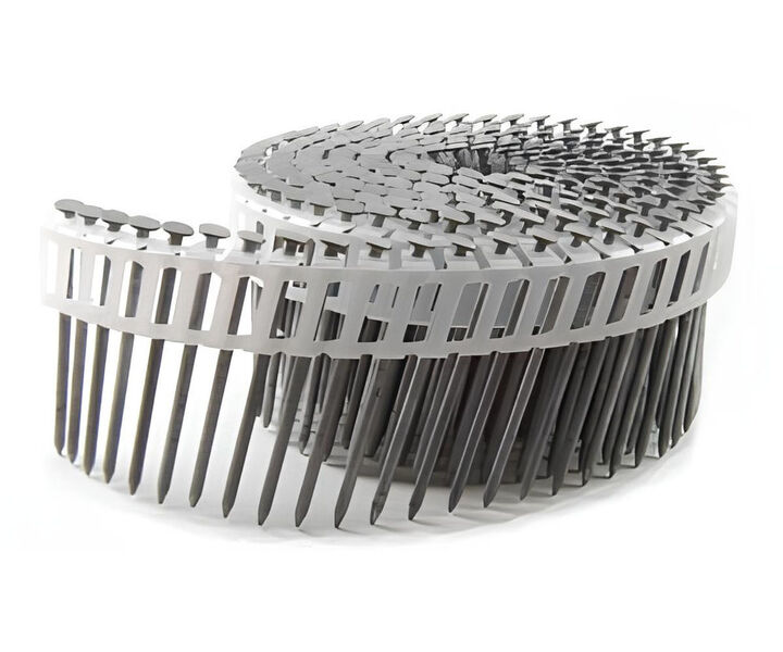 B and C Eagle 2 1/2 x 0.092 Inch 15 Degree Framing & Siding Coil Nails 3600 Pack, large image number 1