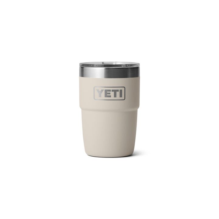 YETI Rambler 8 Oz Ceramic Lining Stackable Cup with MagSlider Lid Tropical Cape Taupe