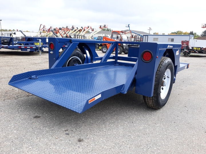 Air-Tow Trailers 8'6in Drop Deck Flatbed Trailer 52in Deck Width - 3500# Capacity, large image number 7