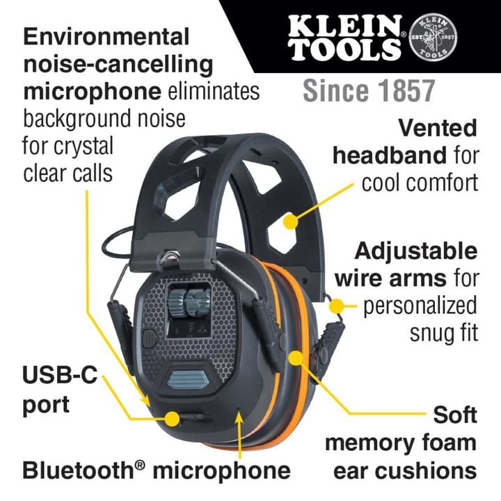 Klein Tools Situational Awareness BT Earmuffs, large image number 1