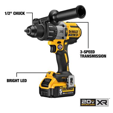 DEWALT DW 20V MAX XR Hammer Drill & Impact Driver Combo Kit, large image number 1