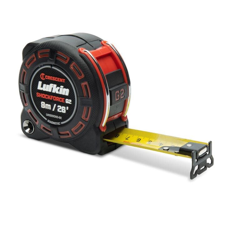 Crescent 1-1/4 Inch x 8m/26' Shockforce G2 Magnetic Tape Measure, large image number 4