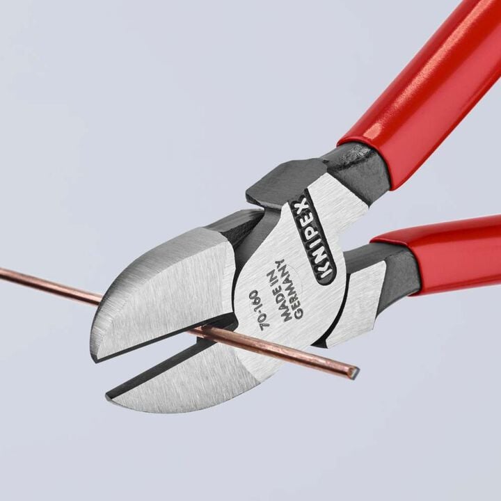 Knipex 6-1/4 Inch Diagonal Cutters with Plastic Handle, large image number 9