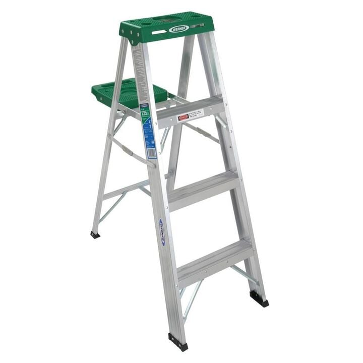 Werner 4 Ft Aluminum Type II Step Ladder