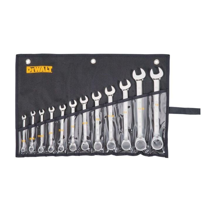 DEWALT 12 Piece Reversible Ratcheting Wrench Set - SAE, large image number 3