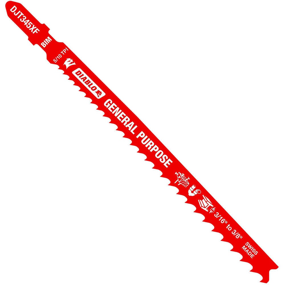 Diablo Tools 5-1/4in 5/10 GenPurpose TPI Bi-Metal T-Shank Jig Saw Blades, large image number 1