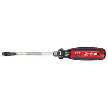 Milwaukee 5/16inch Slotted 6inch Cushion Grip Screwdriver (USA), large image number 0