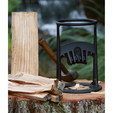Kindling Cracker Original Firewood Splitter Cast Iron with 3lb Hammer, large image number 3