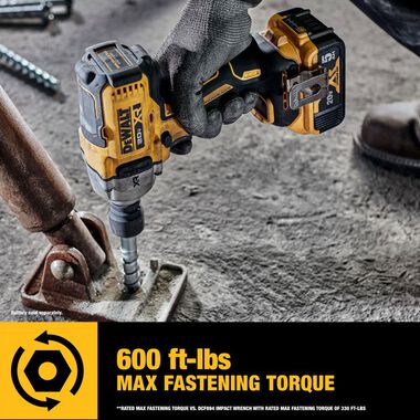 DEWALT 20V MAX XR 1/2in Impact Wrench with Hog Ring Anvil (Bare Tool), large image number 7