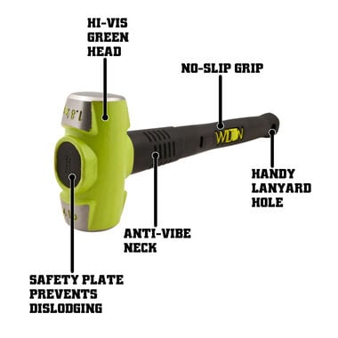 Wilton 55in Special Edition Black 1755 Tradesman Bench Vise with BASH 20416 Sledge Hammer, large image number 2